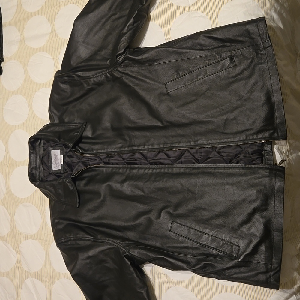Vintage Leather, mens black leather jacket